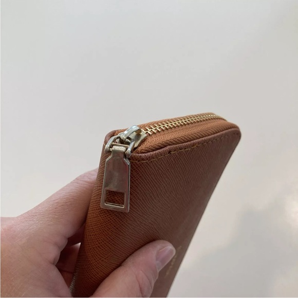 ELIMPAUL Brown Checkbook Coins Cards  Wallet Organizer - Picture 7 of 7